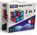 TOSY Magnet Cube 2x2 - 8 Blocks, 2 in 1 Toy: 2x2x2 Puzzle Cube and Customizable Infinity Cube, Glowing, UV Flashlight, Fidget/STEM/STEAM Magnet Tiles Birthday Gift for Kids/Teens/Adults, 2-Pack by TinyTreasures Baby Boutique