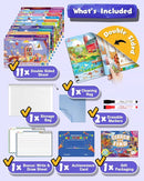 Search and Find: 22 Preschool Learning Activities for Kids 3-8 | Travel Games for Car and Airplane | Toddler Learning Toys | Board Games and Activitys Book for Kids | Back to School Gifts by TinyTreasures Baby Boutique