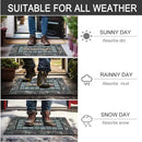 CHICHIC Rectangle Entrance Door Mat Large 24 x 36 Inch Entry Way High Traffic Area Doormat Front Door Rugs Outdoors Heavy Duty Welcome Mat, Non Slip Rubber Back Low Profile for Garage by CozyNest Decor