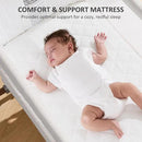 3 in 1 Baby Bassinet, Rocking Bassinet, Bedside Bassinet, 6-Height Adjustable, Bassinet Bedside Sleeper, Bedside Bassient for Baby with Comfy Mattress, Breathable Mesh, Large Storage Basket by CozyNest Decor