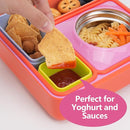 Silicone Dips Containers Compatible with OmieBox, 4 Pack Salad Dressing Container To Go for Most Bento Lunch Box, Small Snack Condiment Container with Lids for kids by TinyTreasures Baby Boutique