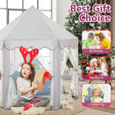 Monobeach Princess Tent Girls Large Playhouse Kids Castle Play Tent with Star Lights Gift Toy for Children Indoor and Outdoor Games, 55'' x 53'' (DxH) (Grey) by TinyTreasures Baby Boutique