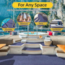 Marine Carpet,5 FT x 15 FT Deep Blue Indoor Outdoor Carpet 0.2" Thick Boat Carpet with Water-Proof TPE Backing, Non-Slide Outdoor Marine Carpet Roll for Home, Patio, Porch, Deck by CozyNest Decor