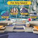 Marine Carpet,5 FT x 25 FT Deep Blue Indoor Outdoor Carpet 0.2" Thick Boat Carpet with Water-Proof TPE Backing, Non-Slide Outdoor Marine Carpet Roll for Home, Patio, Porch, Deck by CozyNest Decor