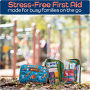 KeepGoing Travel First Aid Kit for Kids – 130 Pc. for Car, Home, Purse, Diaper Bag & Backpack with Latex-Free Bandages - Mini First Aid Kit Travel Size TSA-Approved by TinyTreasures Baby Boutique