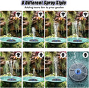 SZMP Solar Fountain Upgrade, 3.5W Solar Powered Bird Bath Fountains with Flower, Outdoor Water Feature Solar Pump with 7-in-1 Nozzles, 4 Fixed Pipes for Humingbirds, Garden, Pool, Pond, and Fish Tank by GreenHaven Gardens