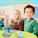 Spanish & English 510 Words Alphabet Bilingual Talking Flash Cards for 3-8 Years Toddlers, Pocket Speech Buddy Therapy Autism Toys, Educational Learning Interactive Toy for Boys Girls Kids Gifts Blue by TinyTreasures Baby Boutique