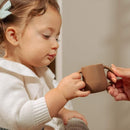 | Teenie Tiny™ Silicone Developmental Baby-Led Weaning Drinking Cups (2 pack) (Warm Taupe) by TinyTreasures Baby Boutique