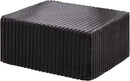 Hobestluk Rectangle Ottoman Memory Foam Footrest for Couch with Removable Cover Large Floor Seating for Adults Ottoman Coffee Table for Living Room, Bedroom or Office (Strip Grey, Footrest) by CozyNest Decor