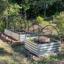 Greenhouse Hoops Grow Tunnel, 10 Sets of 7FT Garden Hoops for Raised Beds, Rust-Proof Fiberglass Frame for Garden Netting, Greenhouse Kit, Plant Shade Cloth, Plant Row Cover, 50 pcs by GreenHaven Gardens
