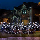 Enhon 5 Pack Snowflake Christmas Pathway Lights, 180 LED Garden Stake Lights with 8 Light Modes and Timer Function, Waterproof Xmas Decoration Tree Light for Outdoor Yard Lawn Patio Decor (Cool White) by GreenHaven Gardens