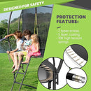 14FT 12FT 10FT 16FT Trampoline with Safety Enclosure, Anti-Rust Coating – ASTM Certified, Heavy-Duty Outdoor Trampoline with Ladder – for Kids & Adults by TinyTreasures Baby Boutique