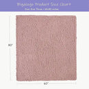 Bigacogo Chunky Knit Throw Blanket for Couch, 60x80 inches, 100% Hand Knitted with Thick Jumbo Chenille Yarn, Cozy Soft Large Rope Knot Cable Crochet Blankets for Sofa Bed Living Room, Dusty Pink by CozyNest Decor