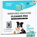 Uproot Clean Washing Machine Cleaner Tablets - 24 Pack for a 12 Month Supply. Formulated for Pet Owners. Compatible with HE, Top & Front Load. Easily Removes Residue, Grime, and Odors. Septic Safe. by CozyNest Decor