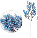 Sggvecsy 15 Pcs Babys Breath Artificial Flowers Gypsophila Bouquets Bulk Real Touch Fake Silk Flowers for Home Wedding DIY Floral Arrangement Kitchen Table Centerpiece Decoration (Blue with Purple) by CozyNest Decor