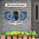 Retractable Garden Hose Reel, 5/8" x 90FT Automatic Retractable Water Hose Reel Wall Mount, with 10- Function Sprayer Nozzle, Any Length Lock/Auto Rewind/180°Swivel by GreenHaven Gardens