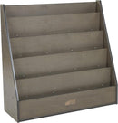 ECR4Kids Streamline Single-Sided Book Display with Storage, Classroom Bookshelf, Grey Wash by TinyTreasures Baby Boutique