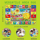 ABC Rug for Kids Room, ABC Mats for Floor Toddlers, Alphabet Play Mat Elementary Preschool Kid's Rugs wtih ABC, Numbers, Animals - (59X39.4 Inches) by TinyTreasures Baby Boutique
