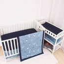 CaSaJa 4-Piece Crib Bedding Set for Boys and Girls, Nursery Baby Bedding Set Including Quilted Comforter with Fitted Crib Sheet and Changing Pad Covers, Reversible Quilt Design, Good Luck Puppy by TinyTreasures Baby Boutique