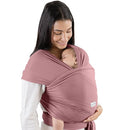 Comfy Cubs Baby Wrap Carrier - Soft & Secure Fit Cotton Blend Baby Carrier Newborn to Toddler - Hands-Free & Lightweight Infant Wrap - Adjustable, One Size Fits All Toddler Sling - Mauve by TinyTreasures Baby Boutique