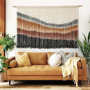 Flber Macrame Wall Hanging Macrame Wall Decor Large-Scale Tie-Dye Tapestry Living Home Room Wall Decor 57" Wx 35" L by CozyNest Decor