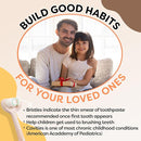 Trueocity Extra Soft Toddler Toothbrush, Toddler Toothbrushes 1-2 2-4, Toothhugger High Efficient 3 Sides Baby Toothbrush 12 Months and Up, Infant Training Brush, 10,000 Ultra-Soft bristles (Apricot) by TinyTreasures Baby Boutique