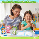 Crochet Kit for Beginners - 3 PCS Crochet Kits with Step-by-Step Video Tutorials, Beginner Crochet Kit for Adults Kid, Crochet Animal Kit for Starters, Cat Dressed as Shark Frog Strawberry by TinyTreasures Baby Boutique