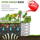 3-in-1 Modular Raised Garden Bed Kit - Adjustable Sizes (4x2x1ft, 3x3x1ft, 5x1x1ft) - Heavy Duty Galvanized Steel Planter Box with Bracing Rods & Gloves for Vegetables, Fruits, Flowers by GreenHaven Gardens