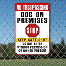 Beware Of Dog Signs For Fence No Trespassing Dog On Premises Sign For Garden Dogs Warning Signs For Property Funny Metal Tin Signs Dog In Yard Sign Do Not Enter Sign 12 X 8 Inch by GreenHaven Gardens