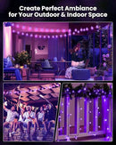 Purple Solar Lights Outdoor Waterproof, 2-Pack 120 LED 72 FT Total, Halloween Globe Lights for Garden Yard Wedding Christmas Party Decor (Purple) by GreenHaven Gardens