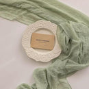 3pcs Cheesecloth Table Runner Sage Green Gauze 120 Inch 10 FT Rustic Boho Cheese Cloth Runner for Wedding Baby Shower Bridal Shower Party Long Sheer Centerpiece Home Decoration by CozyNest Decor