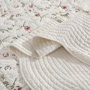 MarCielo 3-Piece 100% Cotton Oversized Bedspread Lightweight Quilt Coverlet Embroidery Farmhouse Bedding Set(TC Soft White,Oversized King (118"x106")) by CozyNest Decor