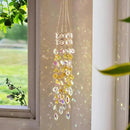 Hanging Window Garden Crystal Sun Catcher, Gold-Plated Sun Catcher for Indoor and Outdoor Decoration, Light Catcher, Party Crystals (Golden) by GreenHaven Gardens