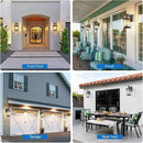 VIANIS Motion Sensor Outdoor Lighting, Outdoor Wall Lights Wall Mount with Clear Glass, Black Dusk to Dawn Garage Light Sconce, Waterproof Exterior Lights for House, Brightness Distance Adjustable by GreenHaven Gardens