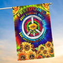 FLAGWIX Sunflower Hippie Peace Flags - Summer Flag Decorations For Home, Outside, House Flag (30 x 40) - USA House Garden Flags, Hippie Peace House Flag, Premium Polyester - Decorative Outdoor Flags by GreenHaven Gardens