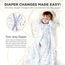 Mama Cheetah Baby Sleep Sack with Sleeves, 0.5 TOG Organic Cotton Wearable Blanket and Two-Way Zipper, Swaddle Transition Long Sleeve Sleeping Bag for Newborn Infant Toddler, 6-12 Months by TinyTreasures Baby Boutique