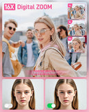 Digital Camera, FHD 1080P Kids Camera Digital with 16x Zoom Anti Shake, 32GB Card, 4K 48MP Portable Compact Point and Shoot Cameras, Vintage Small Camera for Teens Beginner Kids Present by TinyTreasures Baby Boutique