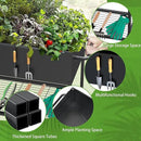 51 × 26 × 32 Inches Raised Garden Bed with Legs/Storage Shelf, Mobile Planter Box for Outdoor Plants, Elevated Garden Bed for Backyard, Balcony, Black by GreenHaven Gardens