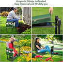 New Upgrade Foldable Garden Kneeler and Seat,Thicker Wider Softer Garden Kneeler with Straps,350lbs Heavy Duty Garden Stool with Tool Bag, Gardening Gift for Women and Men Green by GreenHaven Gardens