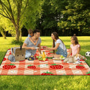 Extra Large Picnic Blanket Waterproof,80"x 80"Foldable Machine Washable Beach Blanket,Outdoor Blanket for 6-8 Adults,Suitable for Indoor Crawling,Park Beach,Camping,Hiking,Family Travel(Orange) by TinyTreasures Baby Boutique
