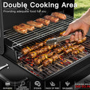 MBY Charcoal Smoker Grill Combo with Offset Firebox – Heavy Duty BBQ Grill with Side Shelf & Warming Rack, Portable for Outdoor Cooking, Backyard, Camping, Tailgating by GreenHaven Gardens