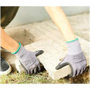 Amazon Basics Micro-Foam Nitrile Coated Work Gloves, Nylon Liner Fiber, Touch Screen, Size 8/M, 12 Pairs, Grey by GreenHaven Gardens