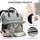 LOVEVOOK Diaper Bag Backpack, Baby Bag with Changing Station, Large Diaper Backpack for Moms Dads, Waterproof Leather Accents Baby Boy and Girl Bag for Travel Baby Essentials by TinyTreasures Baby Boutique