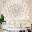 Lunerfex Boho Floral Tapestry Mandala Wall Tapestry, Cute Tapestries for Bedroom Beige Flower Tapestries Wall Hanging for Bedroom Living Room Decor Beige-1 70"x90" by CozyNest Decor