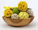 ANDALUCA Decorative Balls Bag Bowl Filler Home Decor (Yellow) by CozyNest Decor