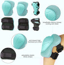 Kids Bike Skateboard Helmet Pad Set,Toddler Cyling Protective Gear Knee & Elbow Pads Wrist Guards for 5-8-10-12-14-16 Years Girls Boys Bicycle Scooter Roller Skate Inline Skating Rollerblading by TinyTreasures Baby Boutique