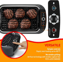 Indoor Smokeless Grill, Techwood 1500W Electric BBQ Grill with Temperature Control, Korean Grill Removable Grill & Griddle Plates, Tempered Glass Lid by GreenHaven Gardens