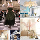 THARAHT White Ostrich Feathers 24pcs Natural Bulk 8-10Inch 20cm-25cm for Crafts Wedding Party Centerpieces Christmas Tree Decoration Feathers by CozyNest Decor