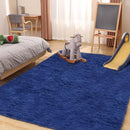 Soft 6x9 Blue Rug, Fluffy Area Rugs for Living Room, Plush Navy Area Rugs for Bedroom, Non-Slip Indoor Carpet for Nursery, Study Room, Kids Room, Room Decor by TinyTreasures Baby Boutique