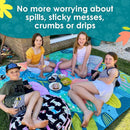 Jumbo Picnic Rug, Premium Large Picnic Mat, 6'7" x 6'7", Outdoor Waterproof Picnic Blanket Beach Mat, Foldable & Waterproof, Picnic Blankets Ideal for Beach & Park, Outdoor Blanket by TinyTreasures Baby Boutique